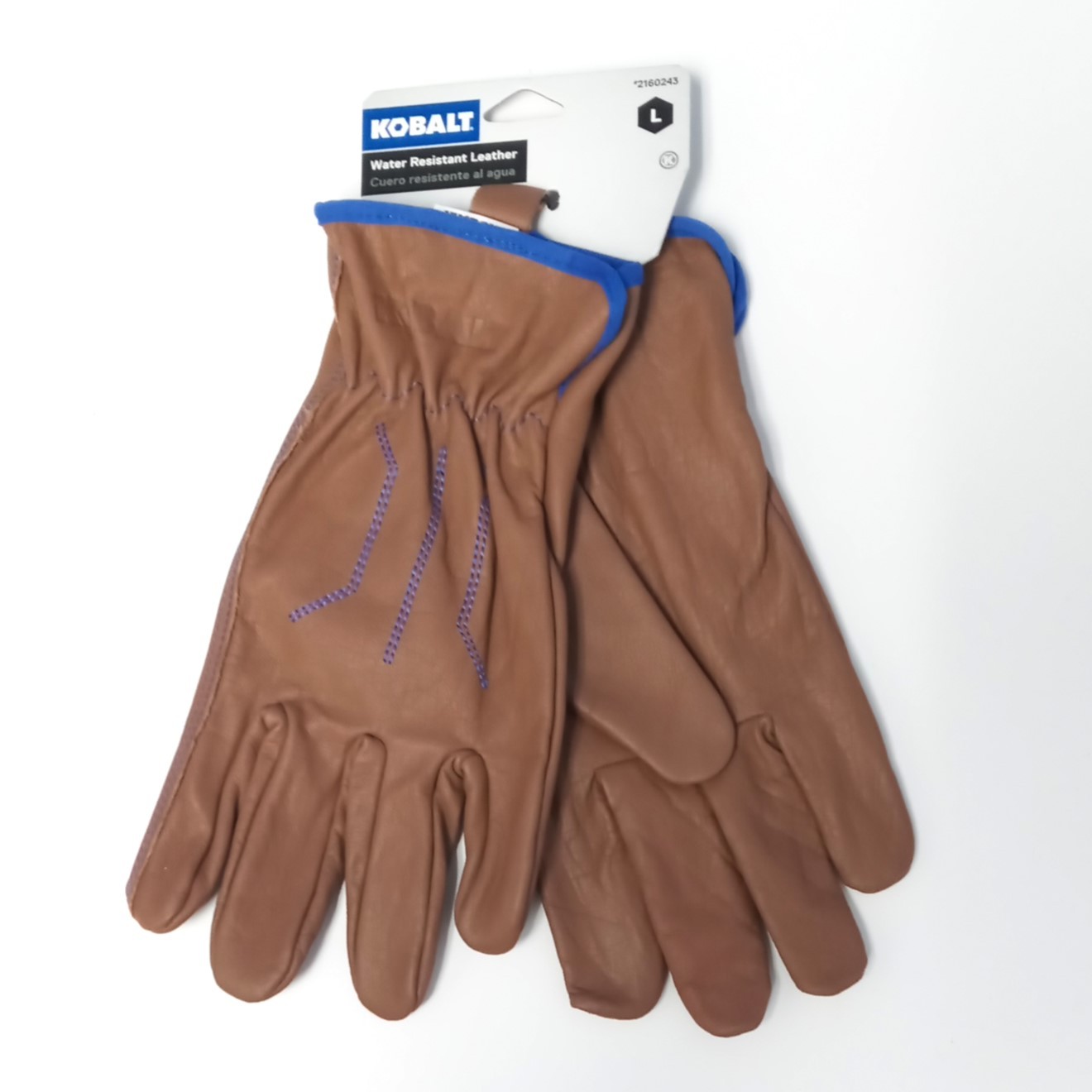 Kobalt Large Brown Leather Construction Gloves Large 1 -Pairs 2160243