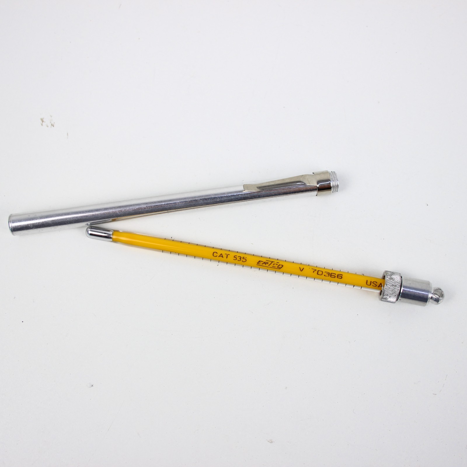 Ertco 535 Glass Pocket Thermometer, -20 to 100 C Aluminum Protective case