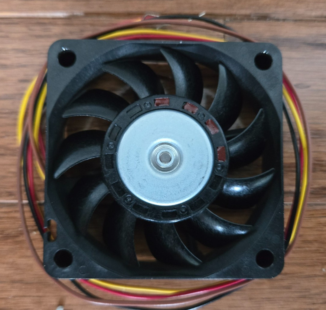 1PC Sanyo Denki Fan Tubeaxial 12VDC Square 60mm L x 60mm H Ball 24.0 CFM 4-wire