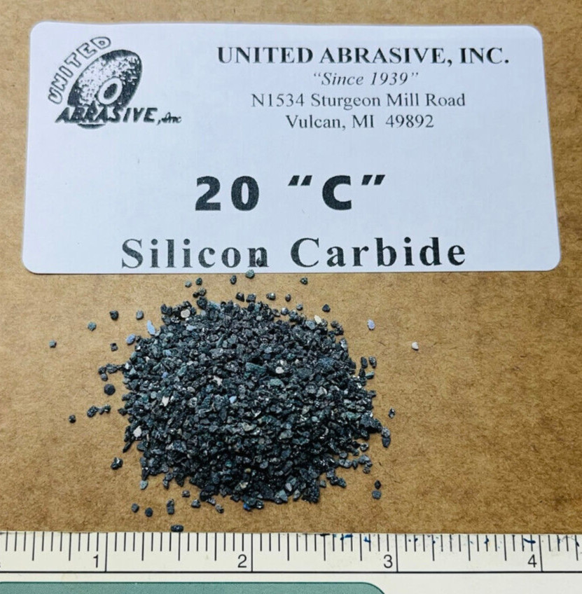 Silicon Carbide: 4 lbs – 20 Grit Coarse – Polishing/Tumbling Abrasive Media