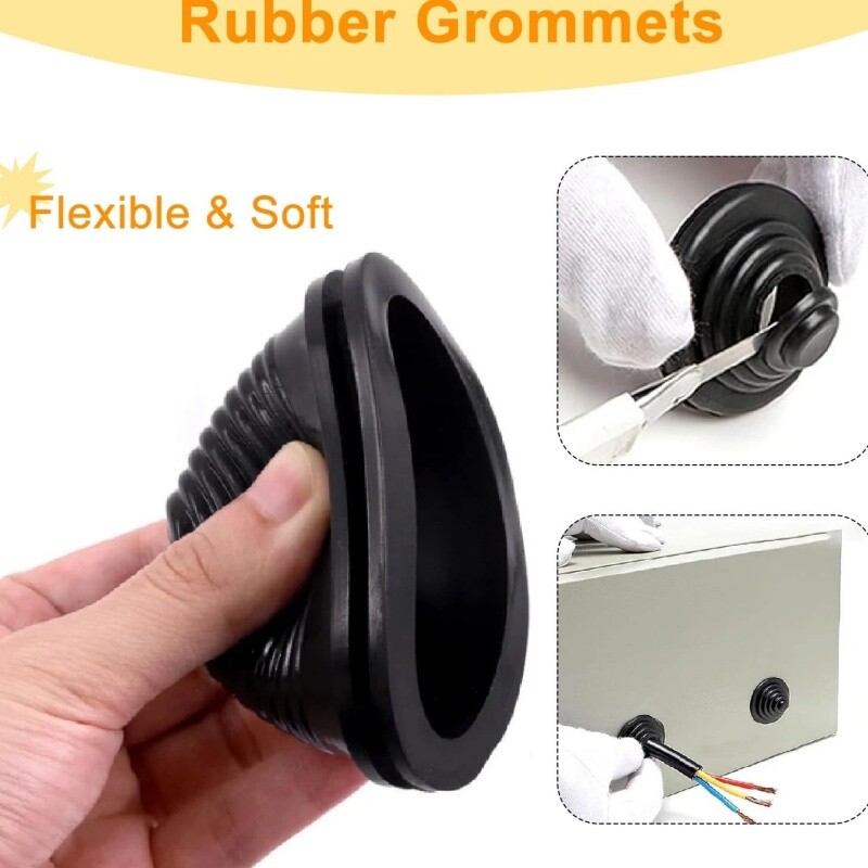 Rubber Grommet Kit Wire Protection, Wire Grommet, Firewall Solid Closed Hole