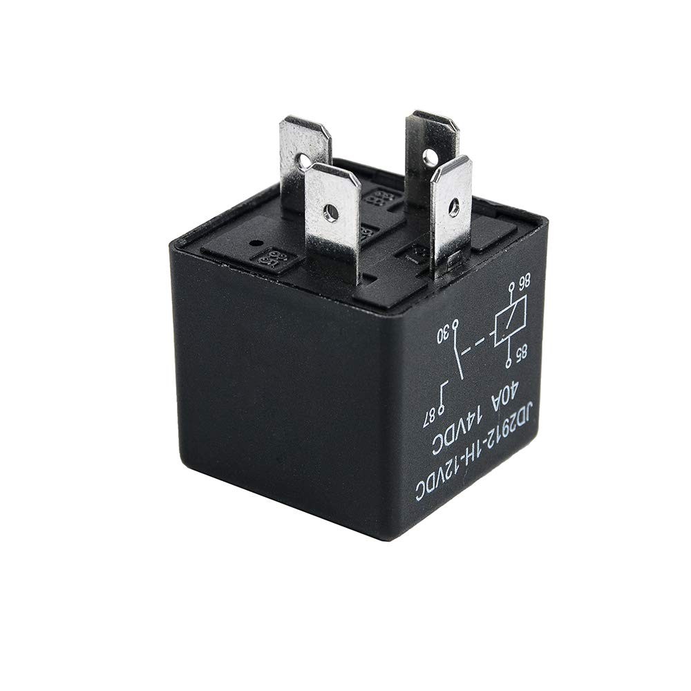 2 Pack Car Relay 4 Pin 12V 40 Amp 40A 14VDC, Car Relay Switch Auto Switches &