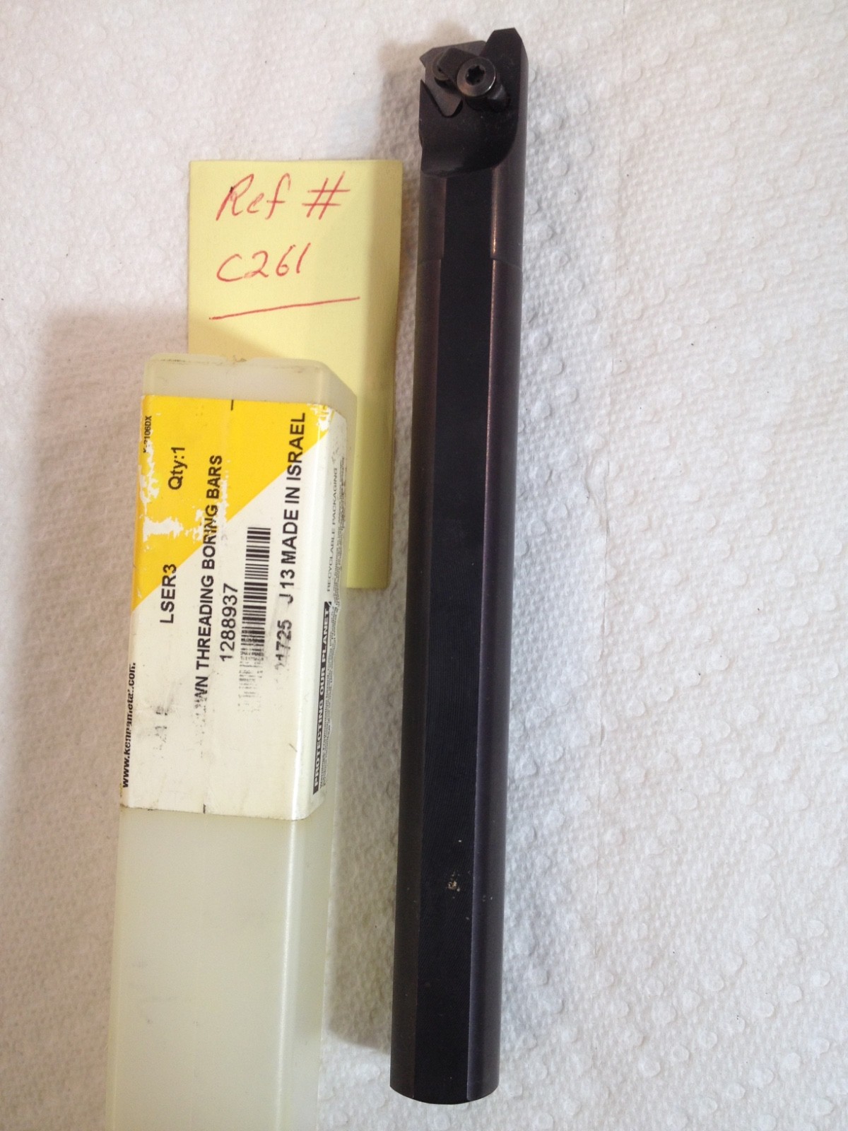 1 NEW KENNAMETAL 3/4″ THREADING BORING BAR S1212-LSER3. ISRAEL MADE-C261-