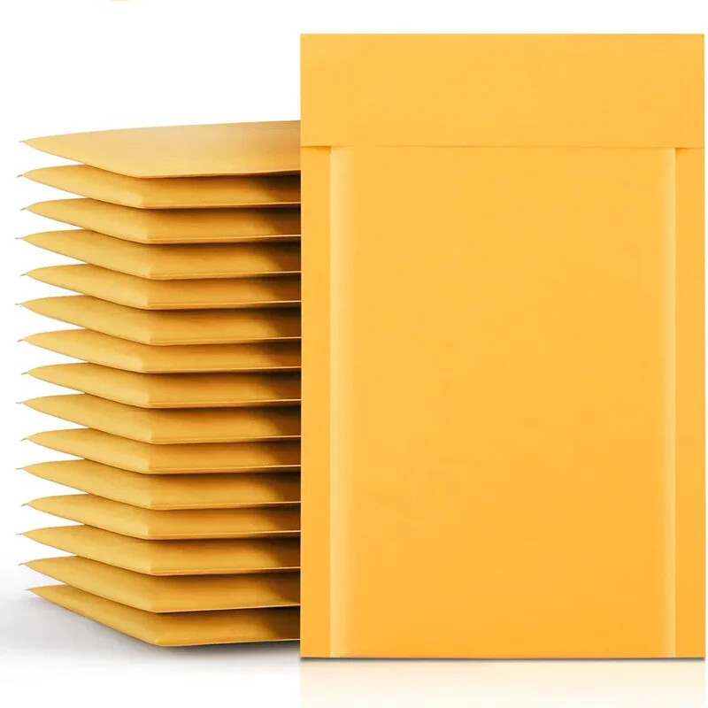 5pcs Kraft Paper Envelope Bubble Bag Unique Bubble Bag Express Delivery