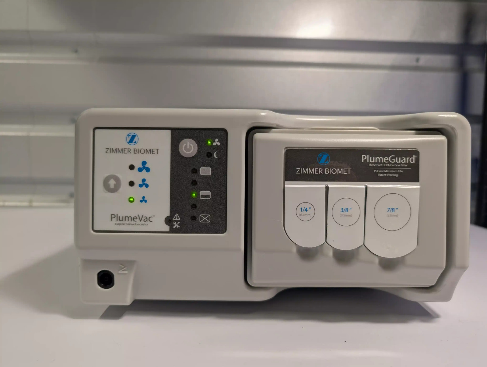 Zimmer Biomet PlumeVac Surgical Smoke Evacuator AEVV120 with PlumeGuard Filter