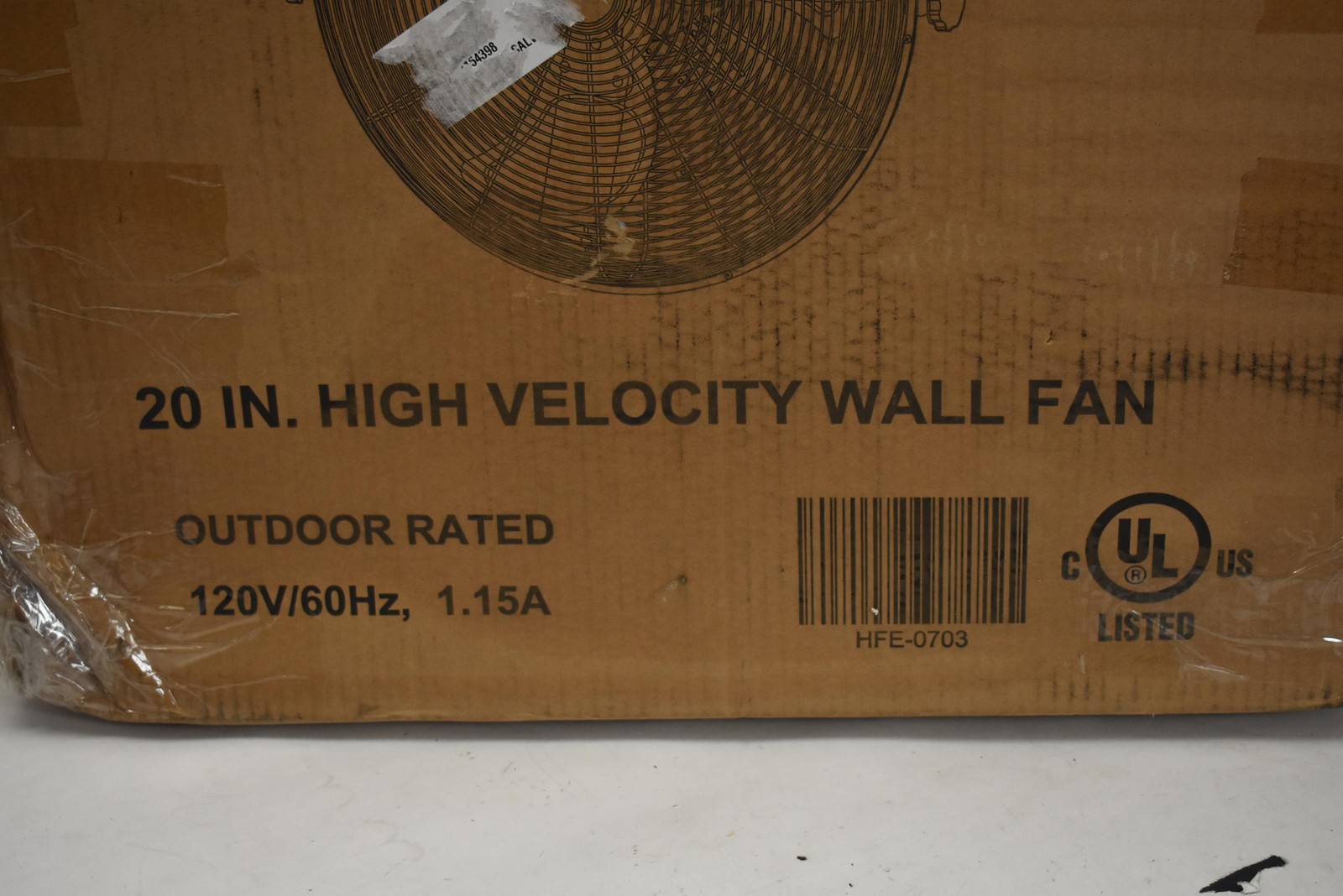 BILT HARD 20 in High Velocity Wall Fan Outdoor Rated 120V UL Listed HFE-0703