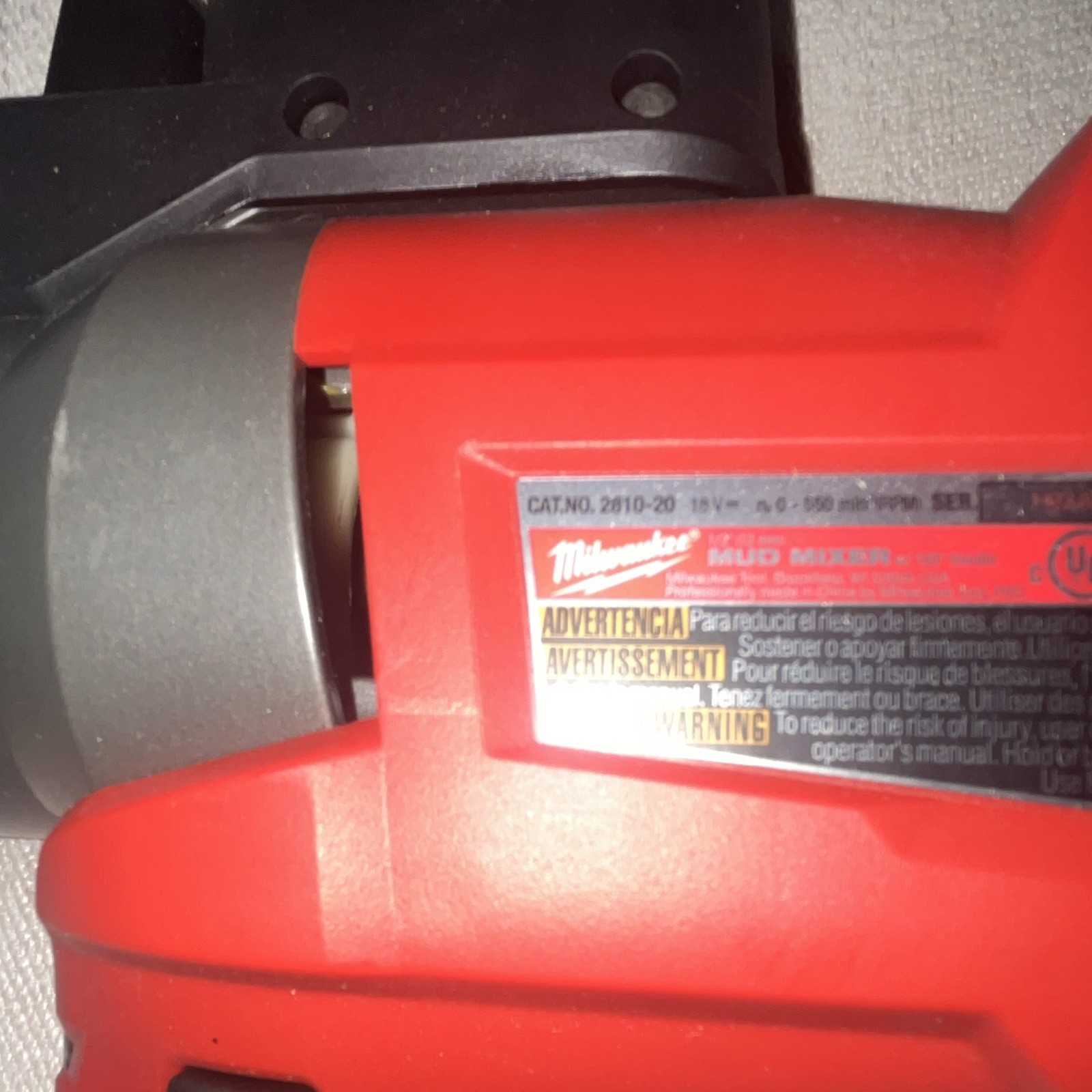 Milwaukee 2810-20 Electric Mud Mixer Paddle Head Power Tool