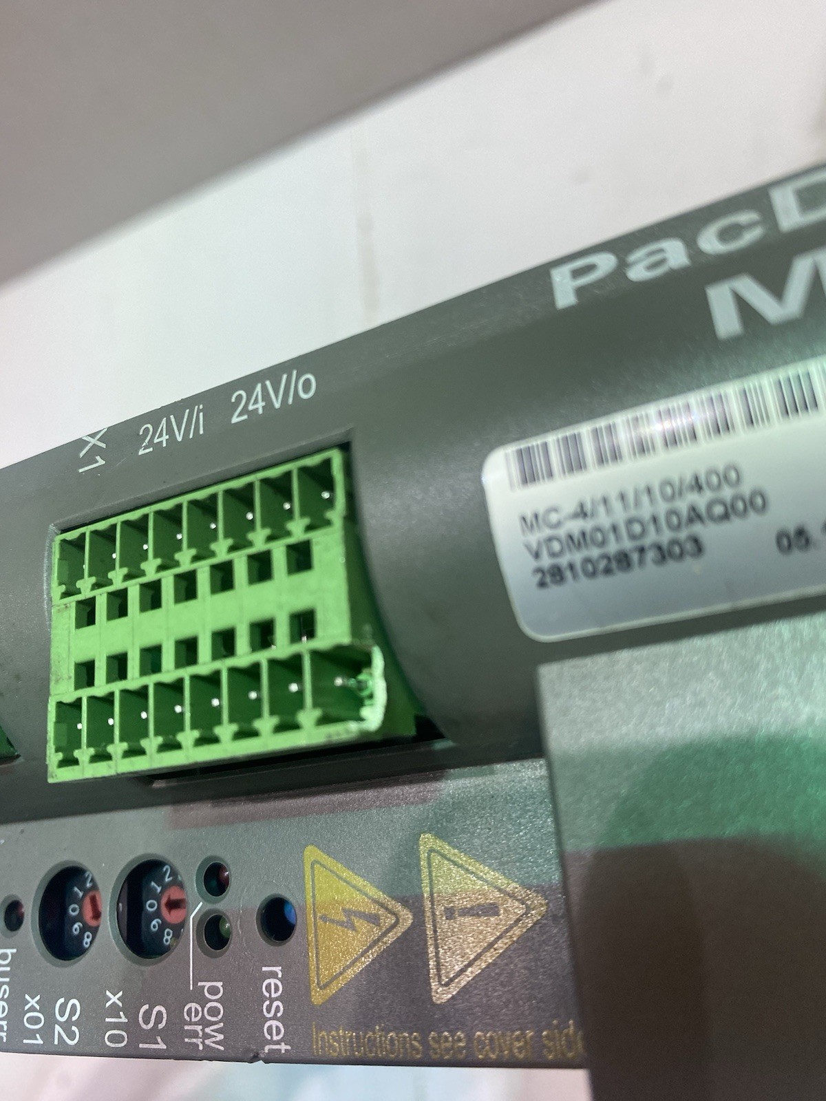 Schneider MC-4 PacDrive MC-4/11/10/400 , SW: V00.22.xx