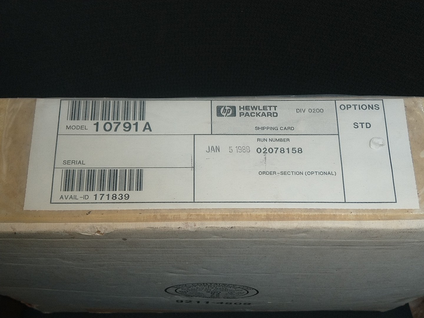 NEW HP Hewlett Packard Agilent 10791A Cable 5501A Laser Head & Optical Receiver