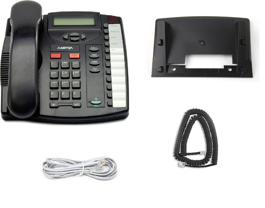 Aastra M9116LP Analog Phone (A1265-0000-10-05) Charcoal (REFURBISHED)