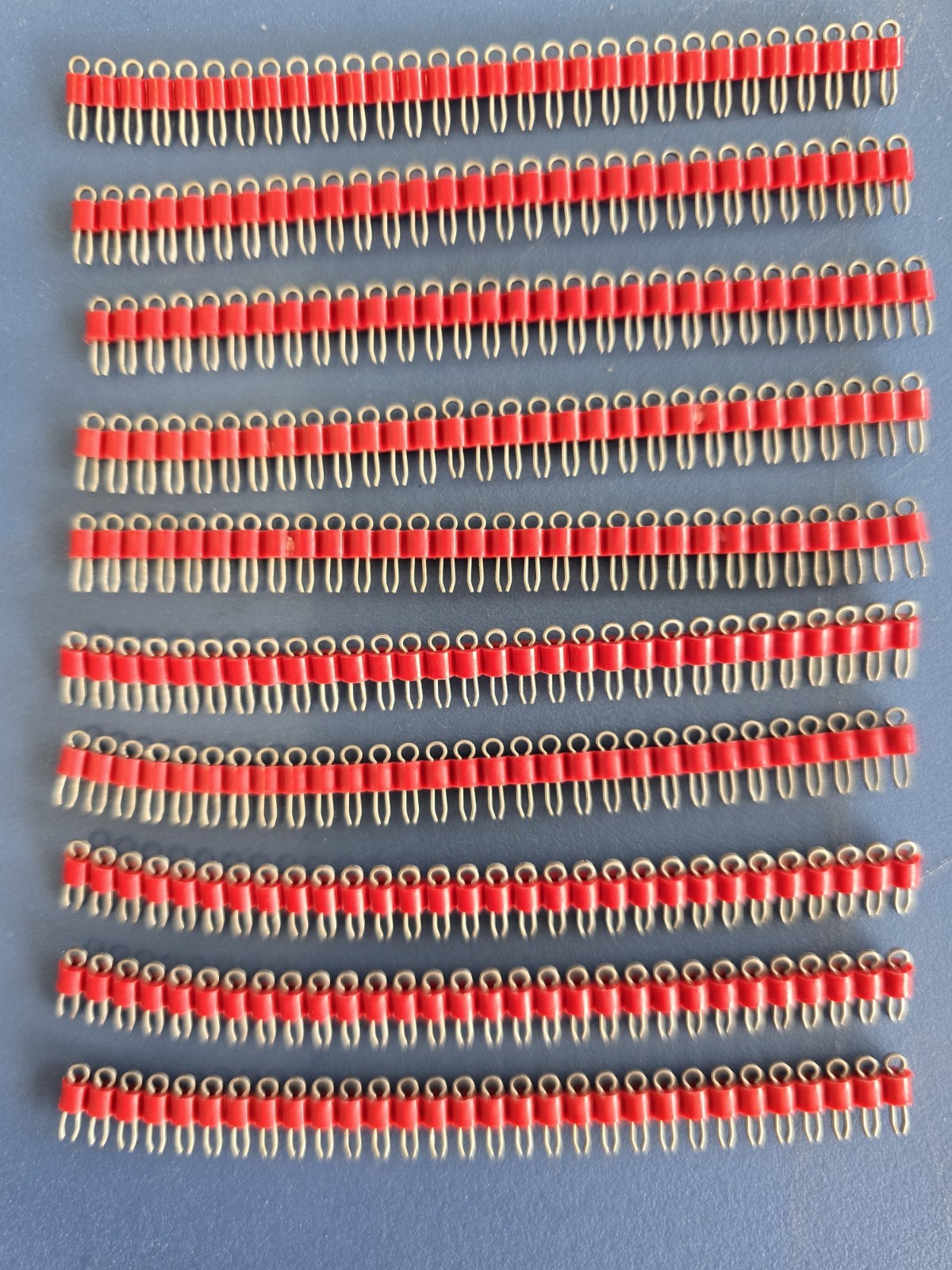 New Component Corp Phosphor Bronze Red PCB Test Points #TP-104-30-02 – 300 pcs