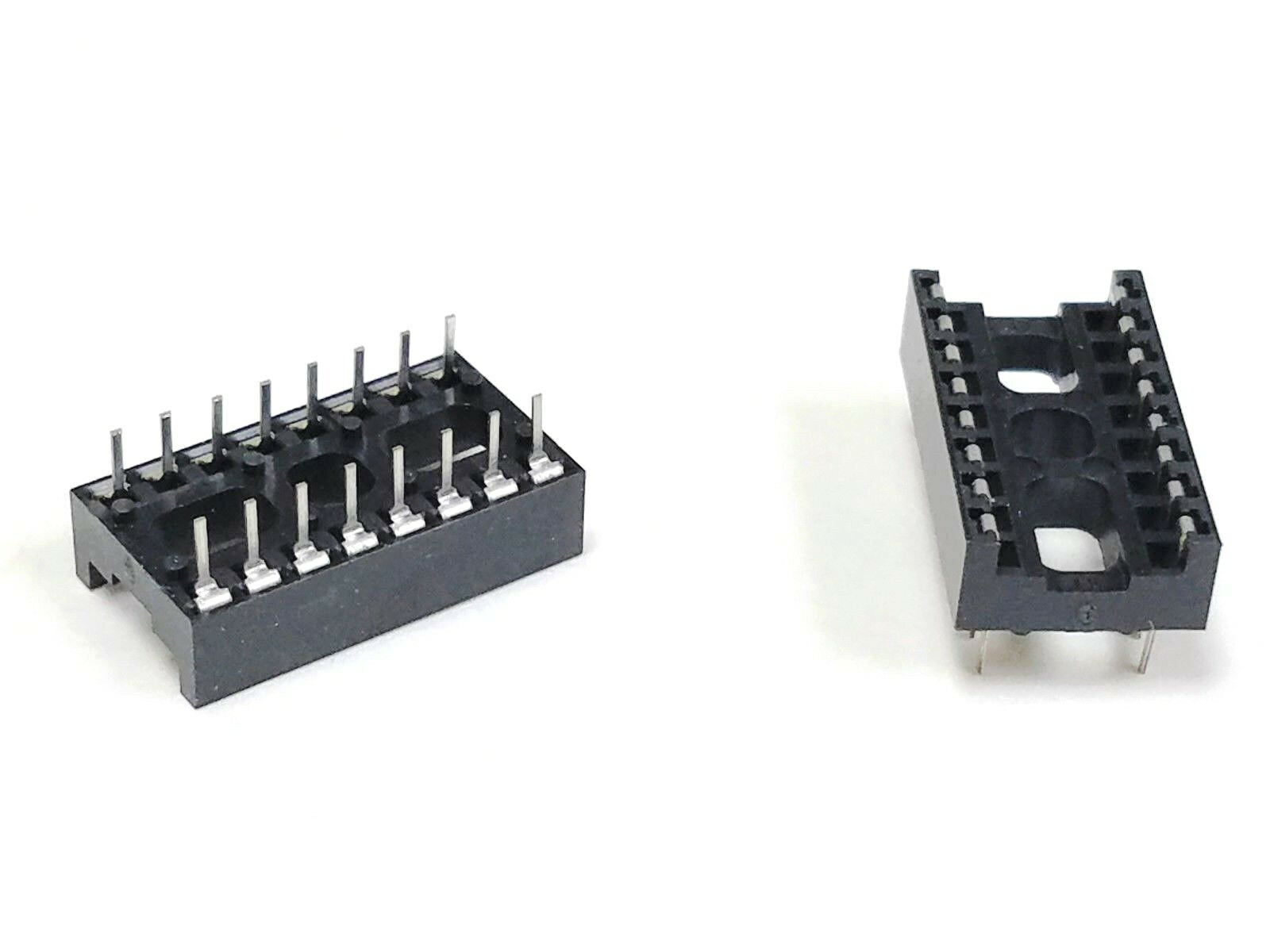 (20x) 16 Pin IC Dip Socket, .1″ spacing Formed Contacts Burndy DILBZ-16P-1, USA!