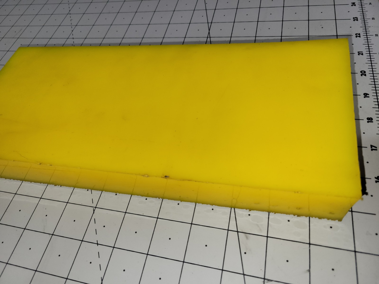 1-1/2″ x 4″ x 12″ 40 A Durometer Polyurethane Sheet, Yellow, P/N 13138