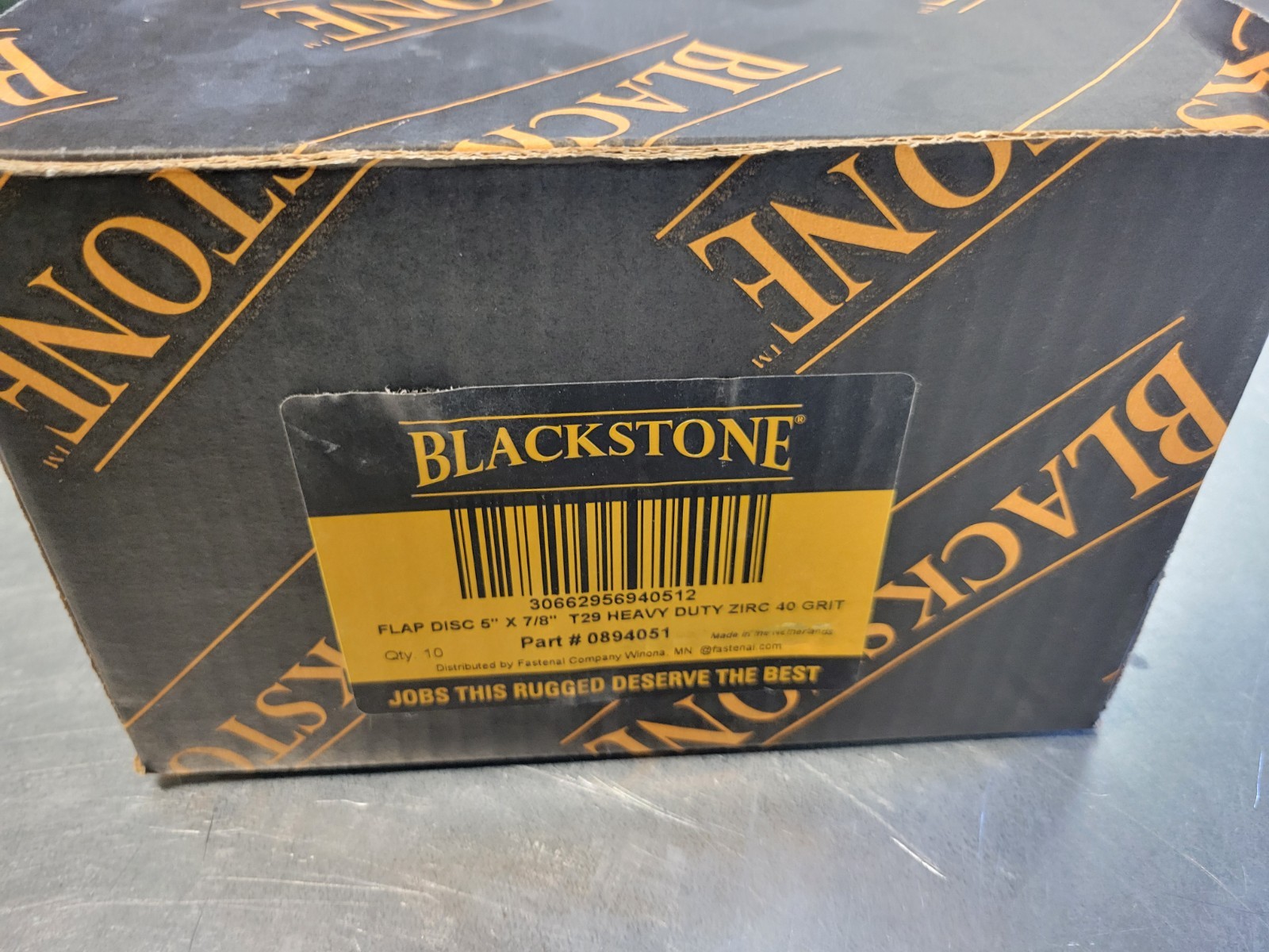 10 PACK Blackstone Heavy Duty T29 40G 5″ x 7/8″ Zirconia Flap Disc *0894051