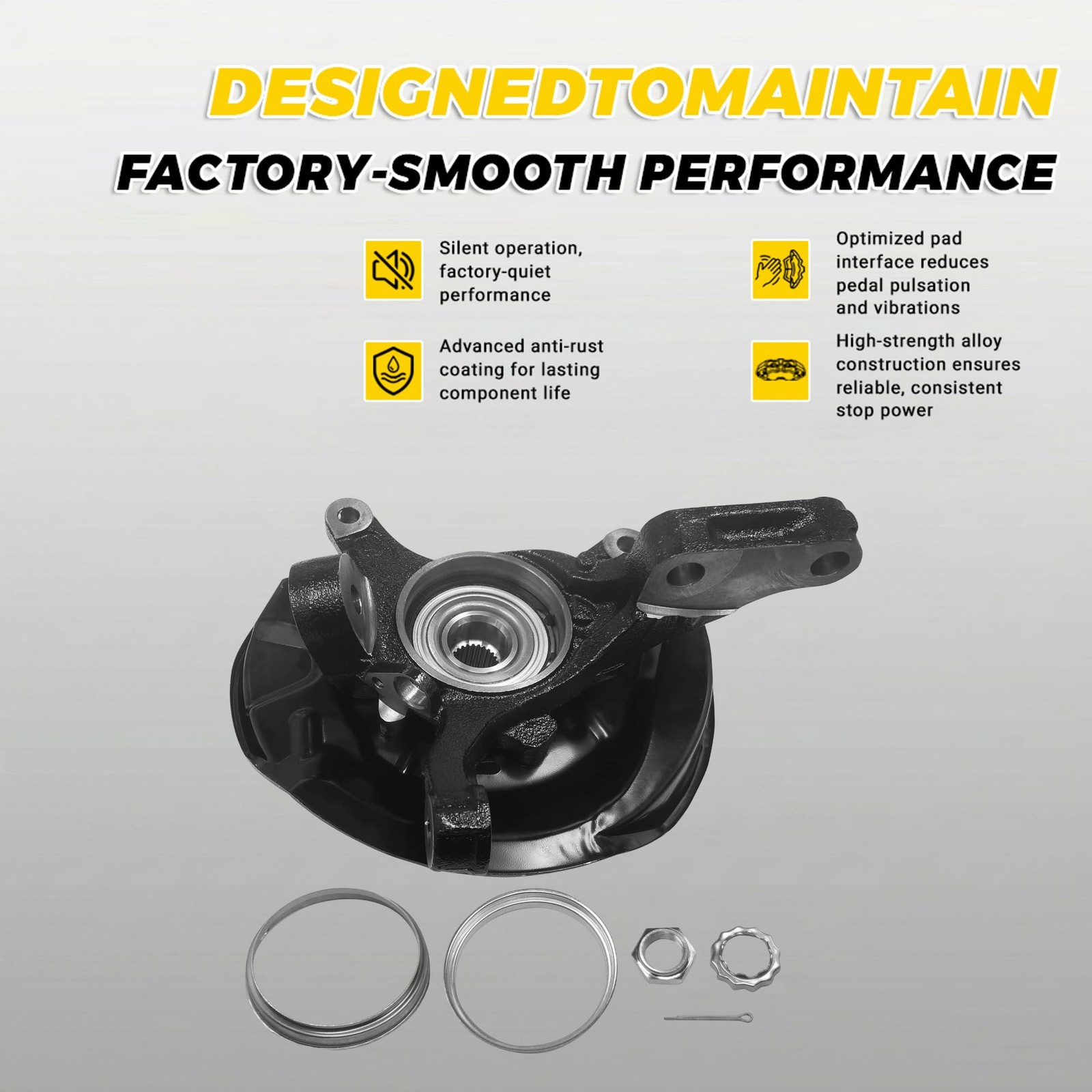 Front Right Steering Knuckle Hub Assembly 1997-2001 Toyota Camry 4321133060