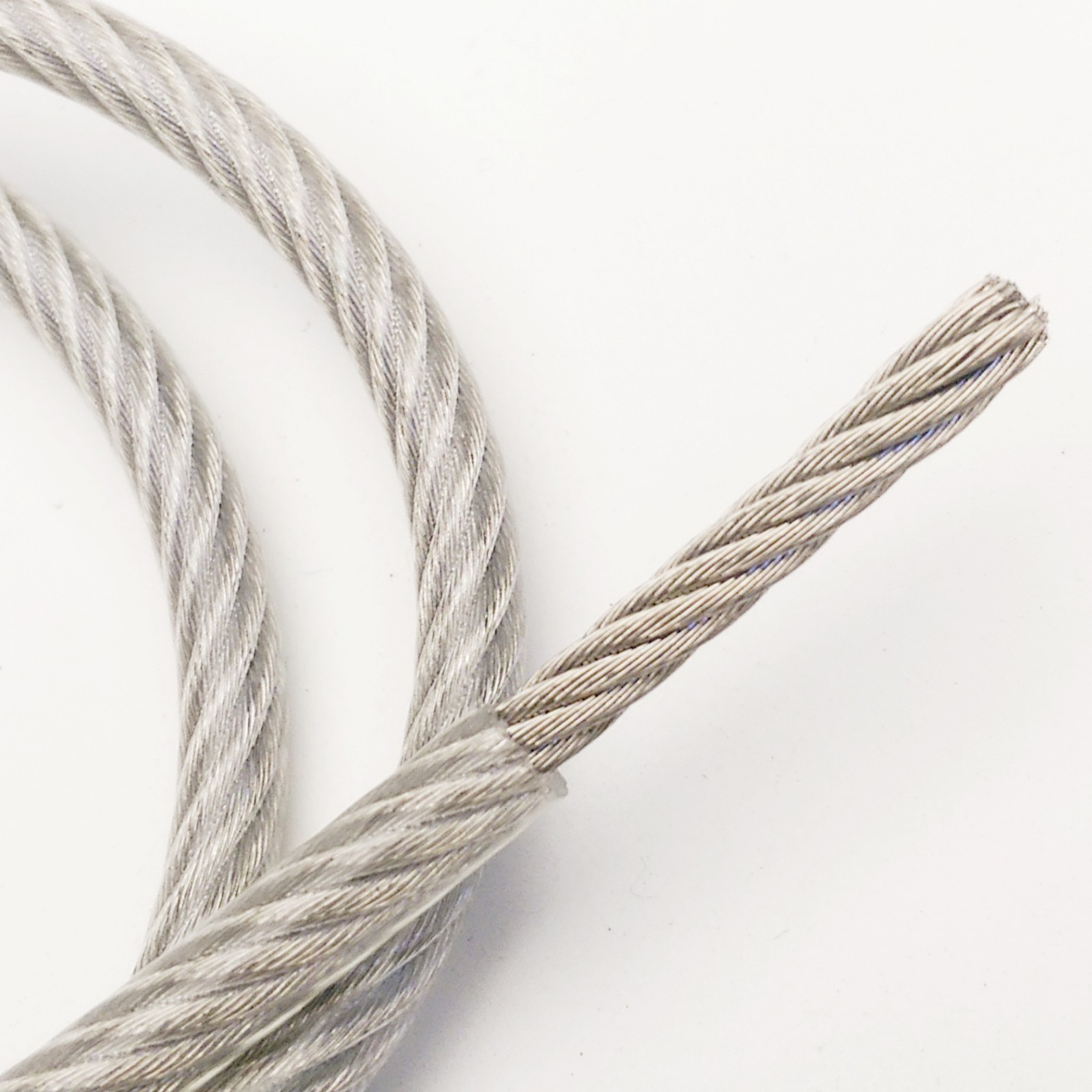 1ft – 70ft Galvanized Steel 3/16″ – 1/4″ Vinyl Coat Wire Rope Cable 7×19 strand