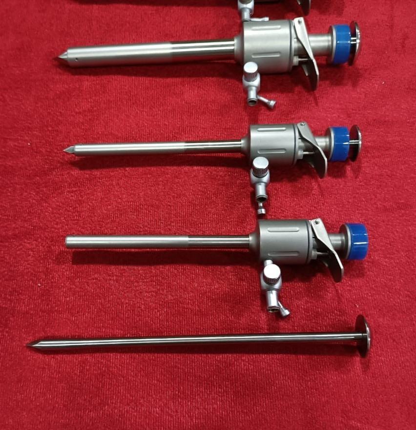 Laparoscopic Trocar Cannula 5mm/10mm SS Reusable Instruments – 4 nos.