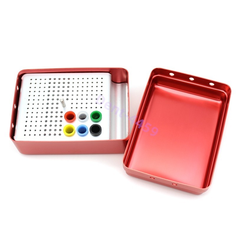 180 Holes Dental Endo FG Files Bur Holder Sterilization Endodontic Organizer Box