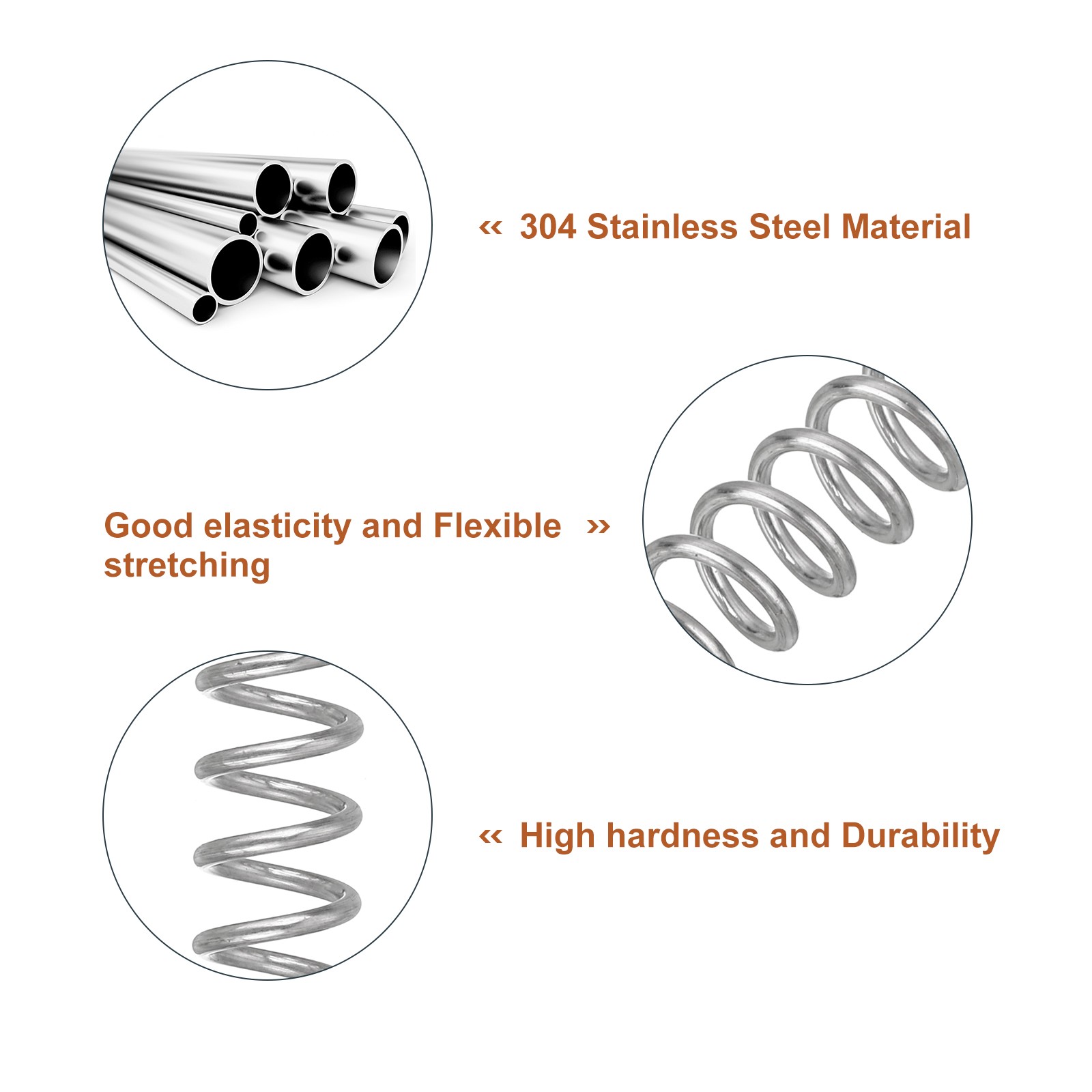 Wire Diameter 0.039″, OD 0.31″, Free Length 0.39″ Mechanical Compressed Spring