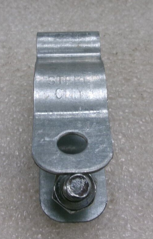 T & B 6H1 B GALVANIZED STEEL HANGERS 3/4″ W/BOLT & NUT BOX OF 100 PCS #188A