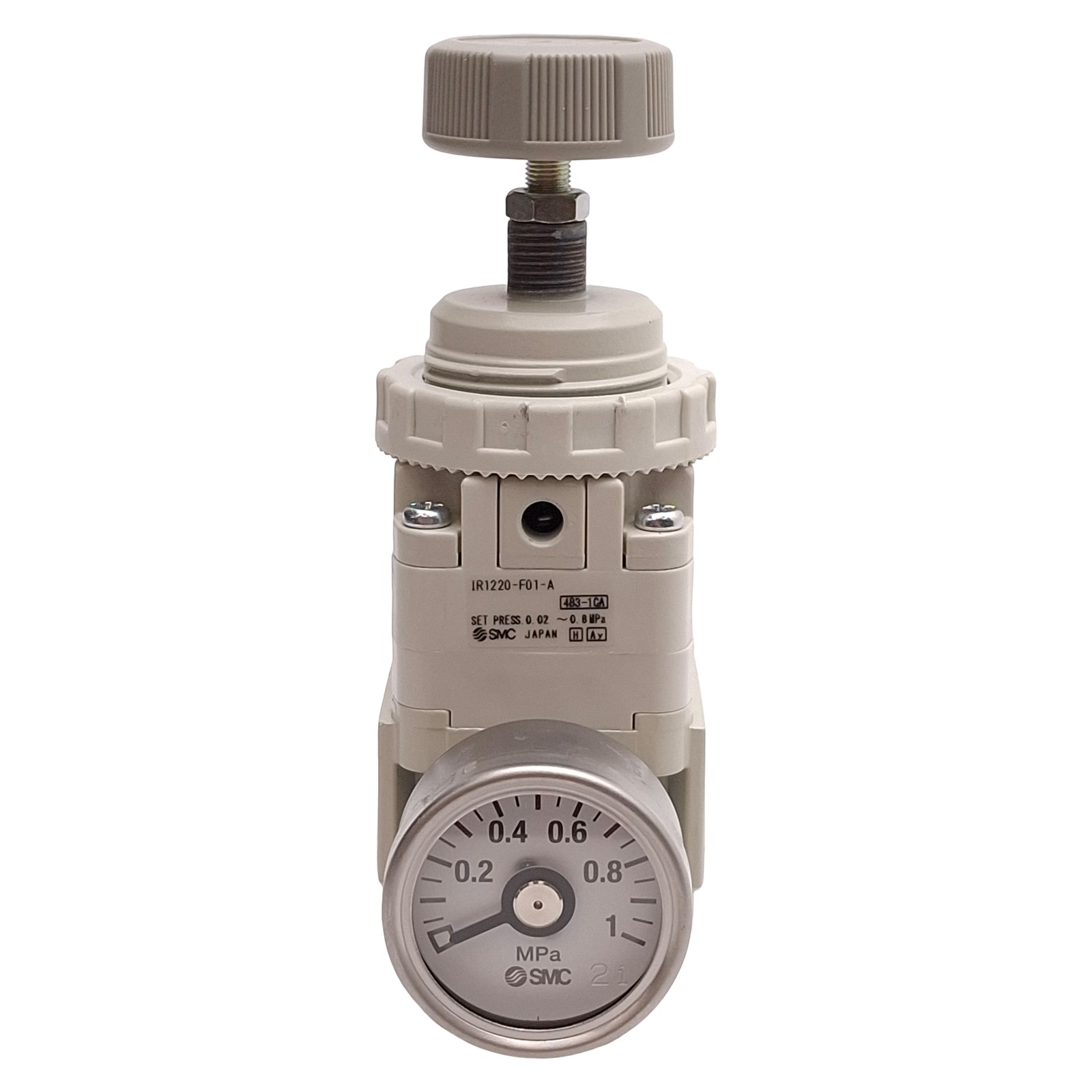 SMC IR1220-F01-A Pneumatic Regulator, 0.02-0.8MPa Set, 1.0MPa Supply, G1/8 Ports