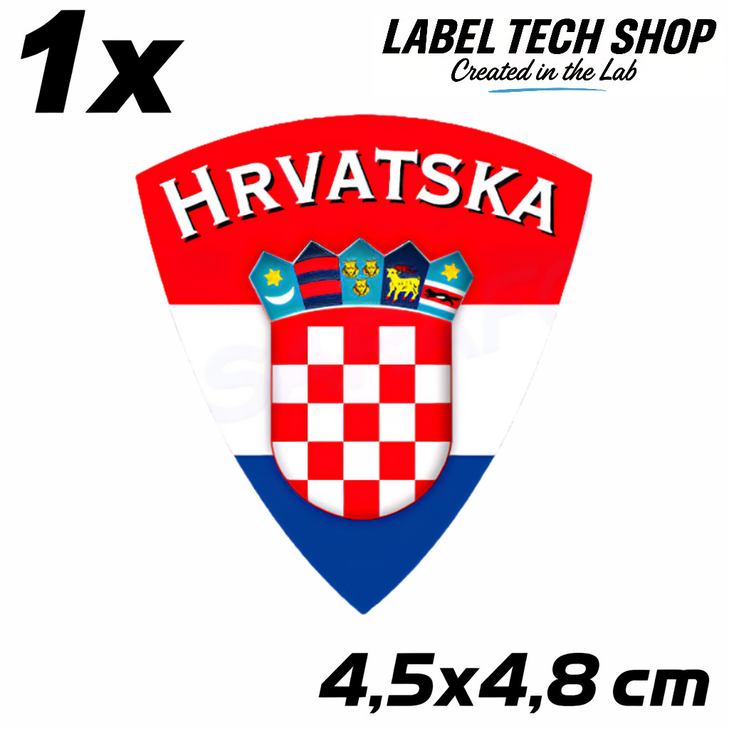 Croatia Hrvatska Croatia Coat of Arms Sticker – Croatia Coat of Arms Sticker – 4.5