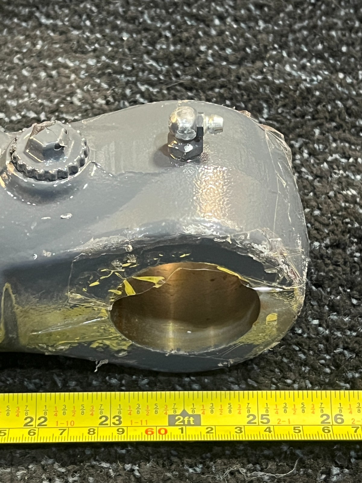 Hydraulic Welded Cylinder 2.89″ OD x 24″ Retracted Length x 1.41″ Rod