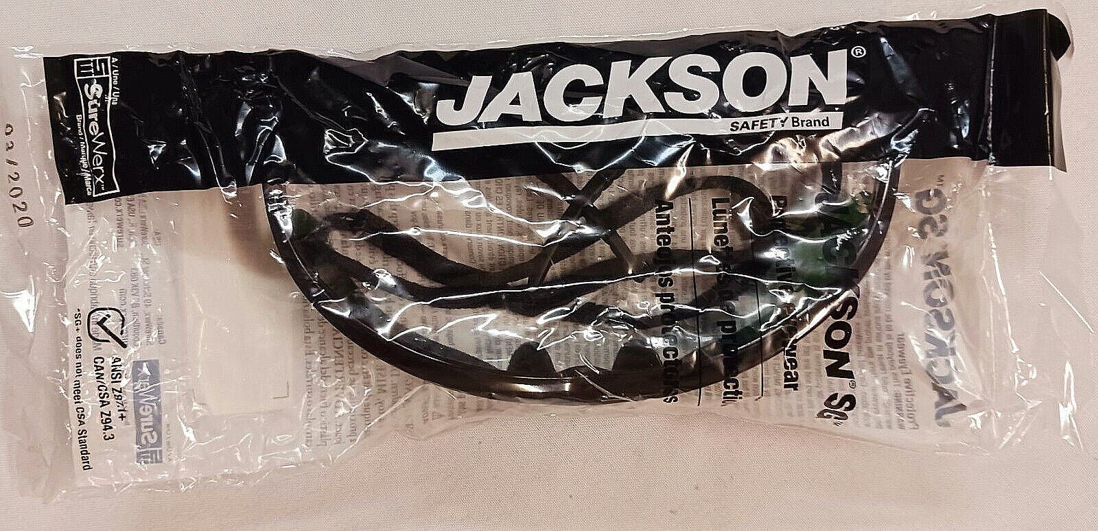 JACKSON SG SERIES 50010 LIGHTWEIGHT SAFETY GLASSES NECK CORD 99.9% UV CASE OF 12