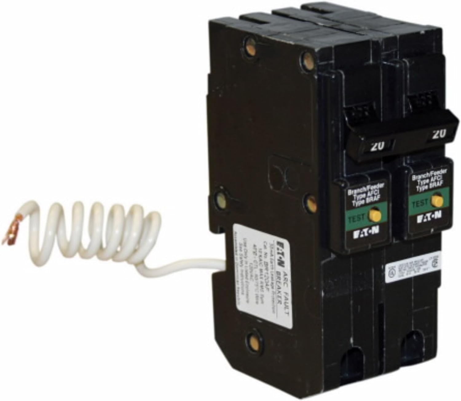 BRL220CAF Plug-In Mount Type BR Combination Arc Fault Circuit Breaker 2-Pole