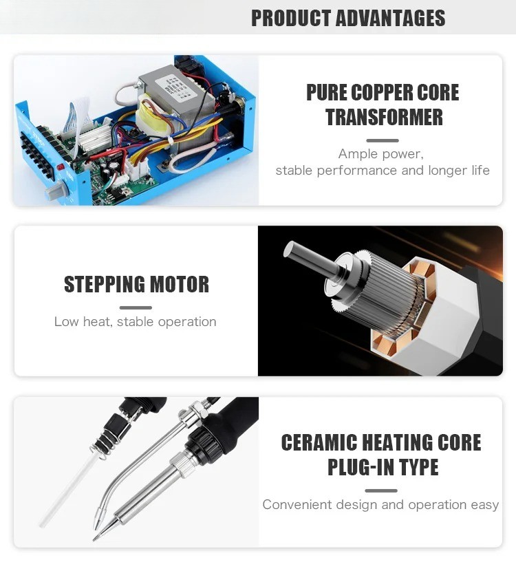 Industrial Grade Digital Solder Tin Feeding Welding Table 375C Soldering