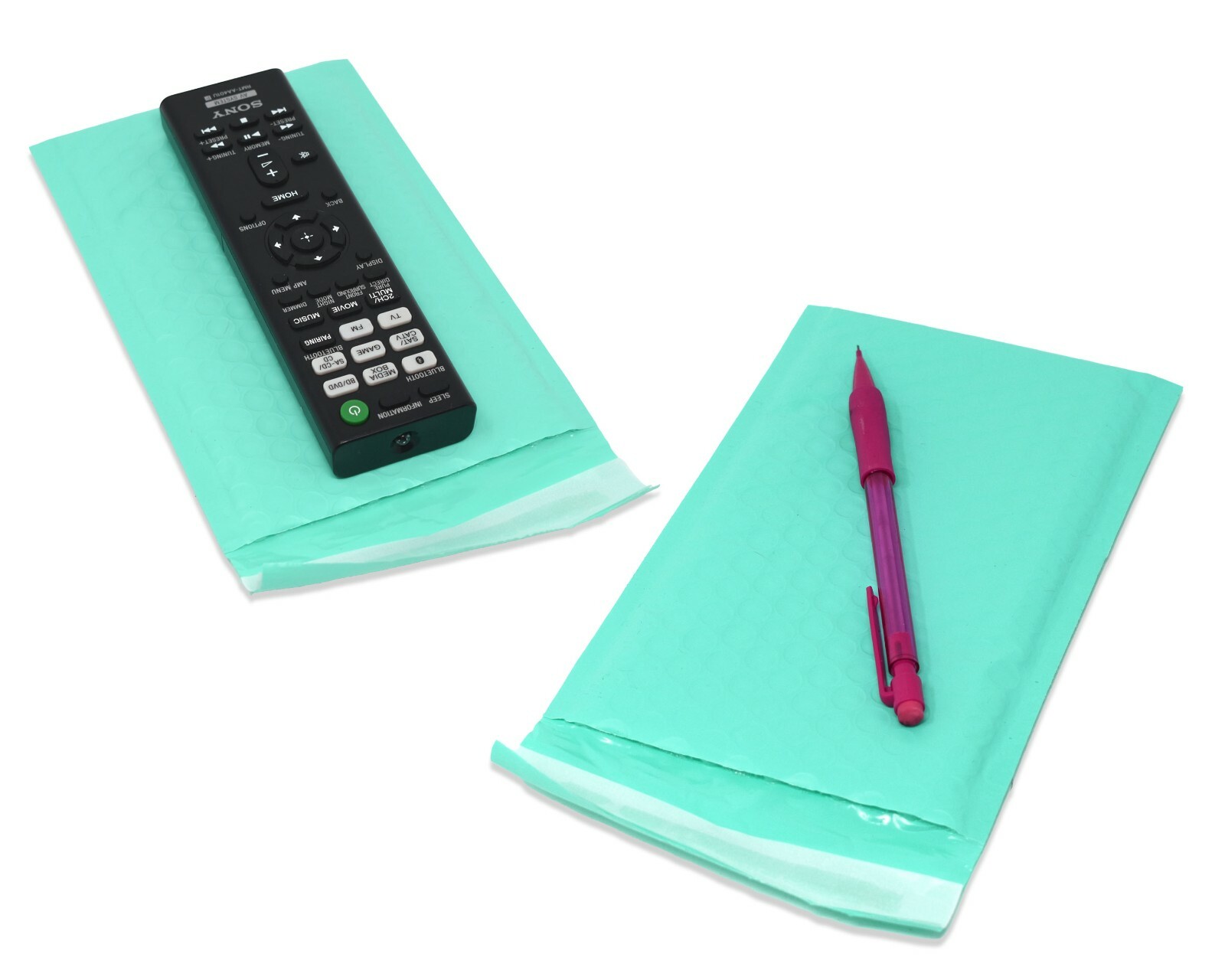 4×8, 6×10, 8×12, 10×15, 14×20 Cyan Aqua Mint Colored Poly Bubble Mailers!