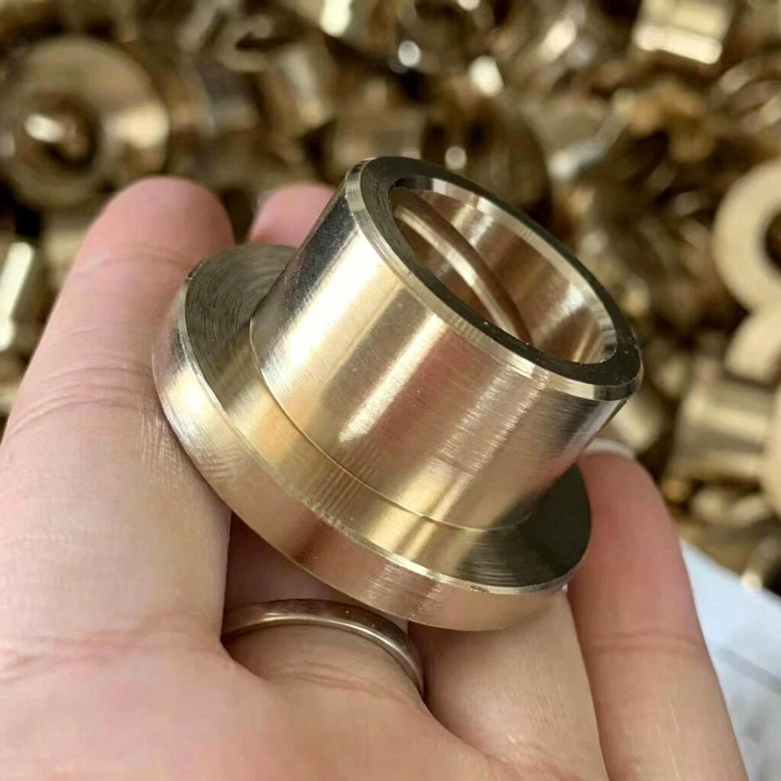 Flange Bushing Sleeve Self Lubricating Bearing Bushing ∅5-60mm Sintered Bronze