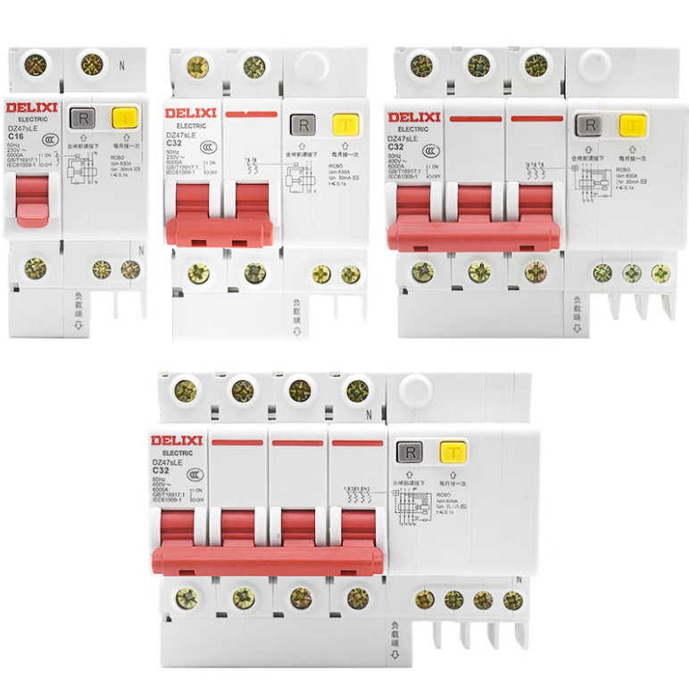 Delixi DZ47sLE Series Air-Switch Circuit Breaker C-Type Brand