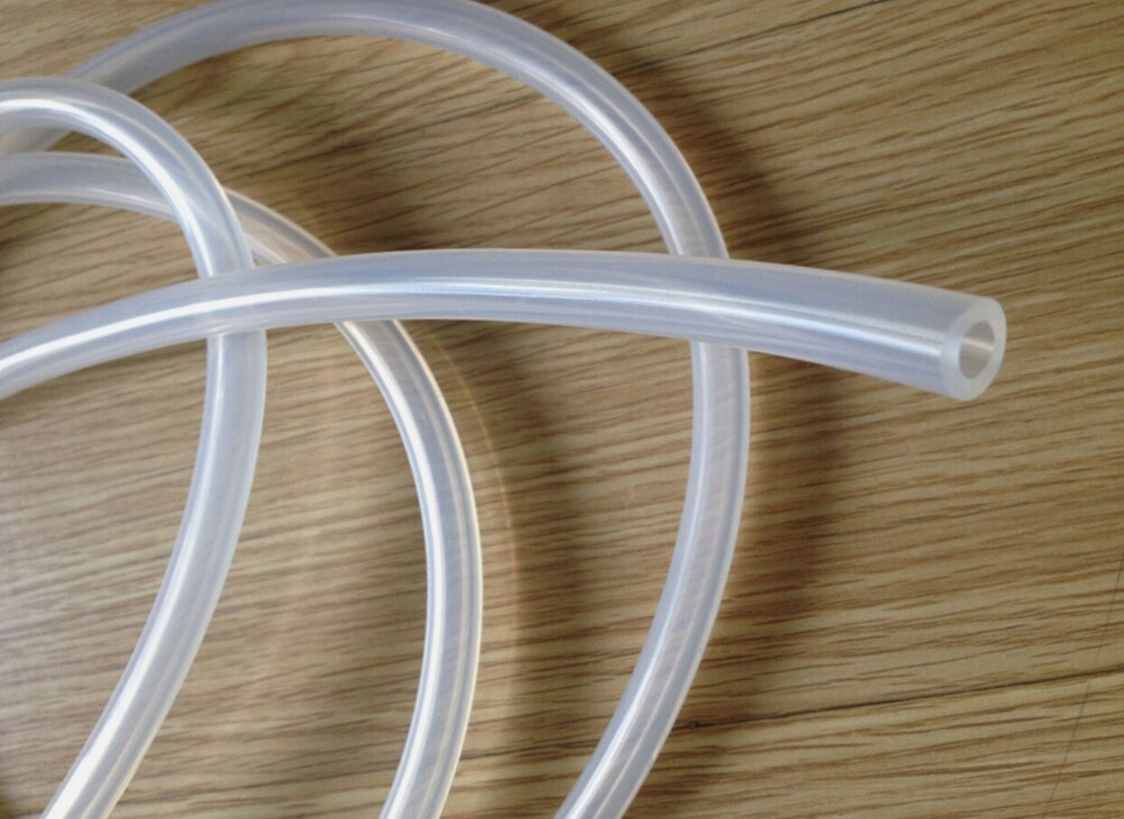 1m 1/4″ID platinum cured silicone tubing LAB silicone hose food & medical grade
