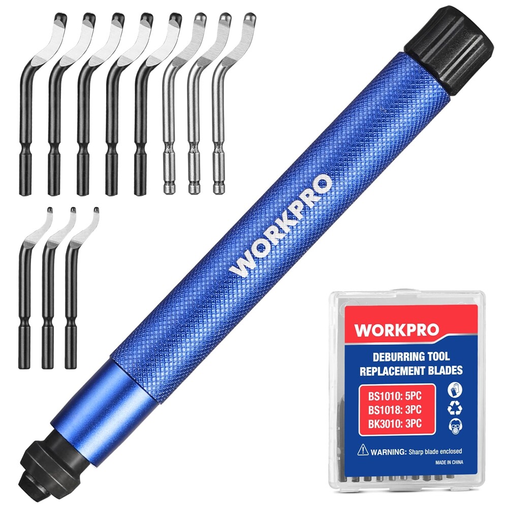 Deburring Tool 360° Rotary Head Deburring Tool 11 High Speed Steel Swivel Blades