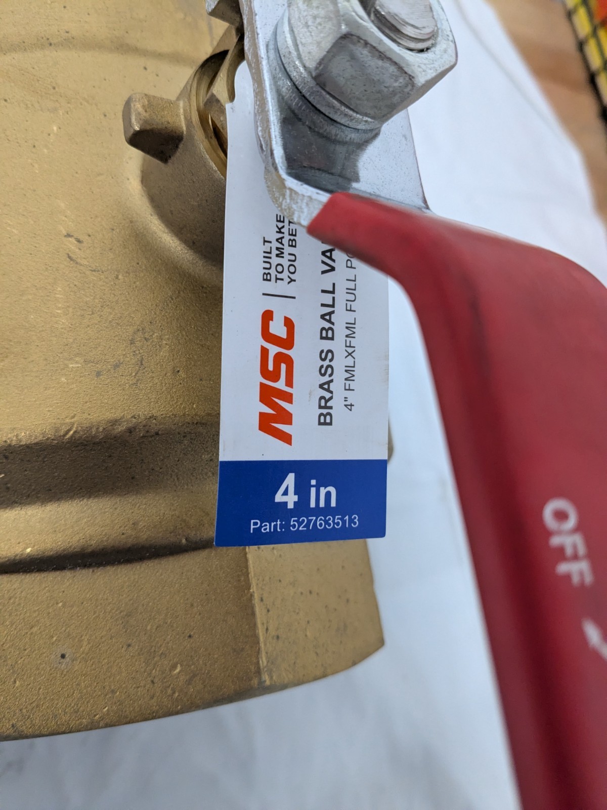 Full Port Manual Ball Valve: 4″ Pipe, Full Port FNPT x FNPT TXN400