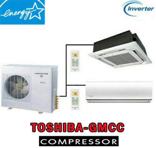18000 – 60000 BTU Dual Ductless Mini Split Air Conditioner Heat Pump Ceiling