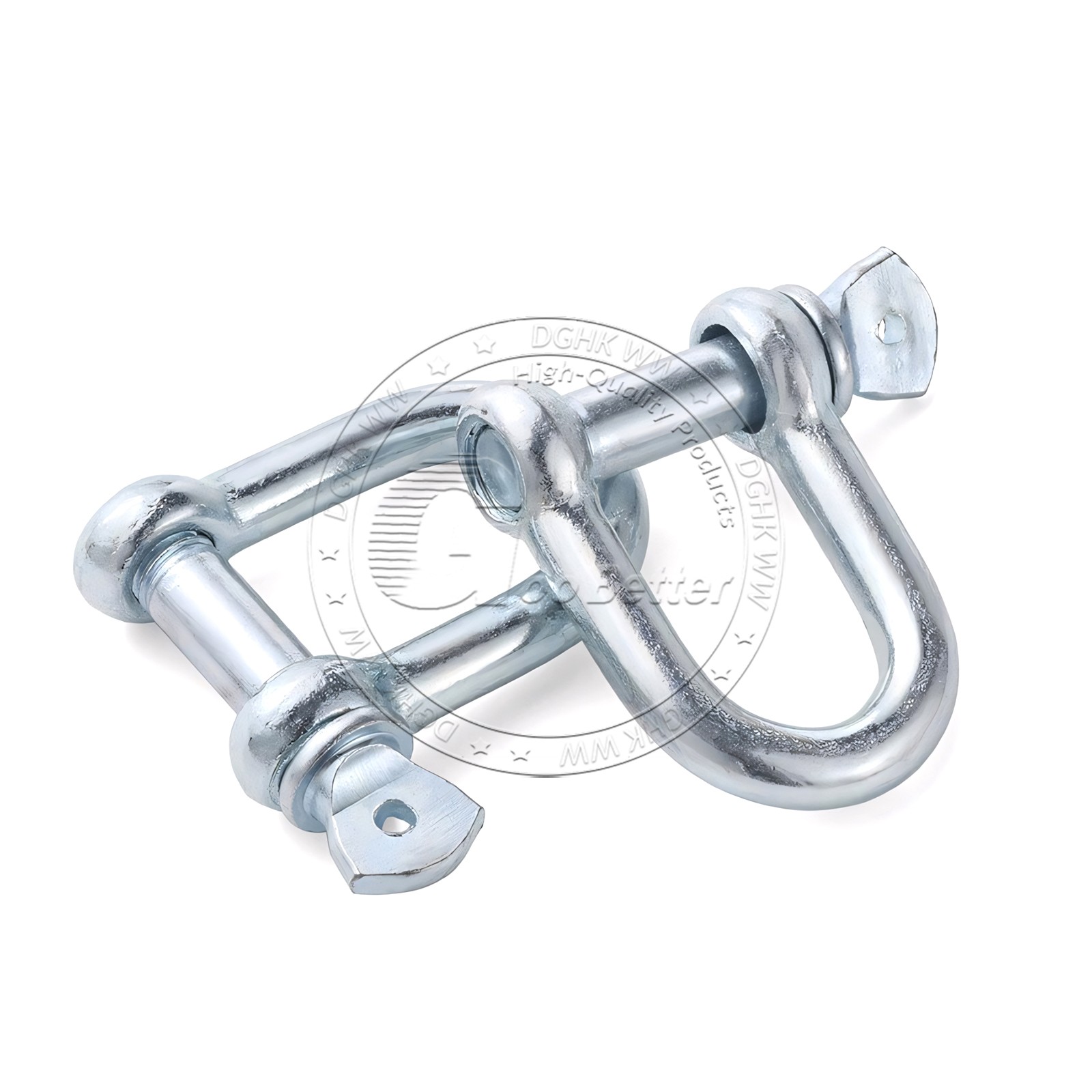 M6-M50 Galvanised Steel Lifting Towing Bow Dee D Link Shackles 0.02 Ton to 9 Ton