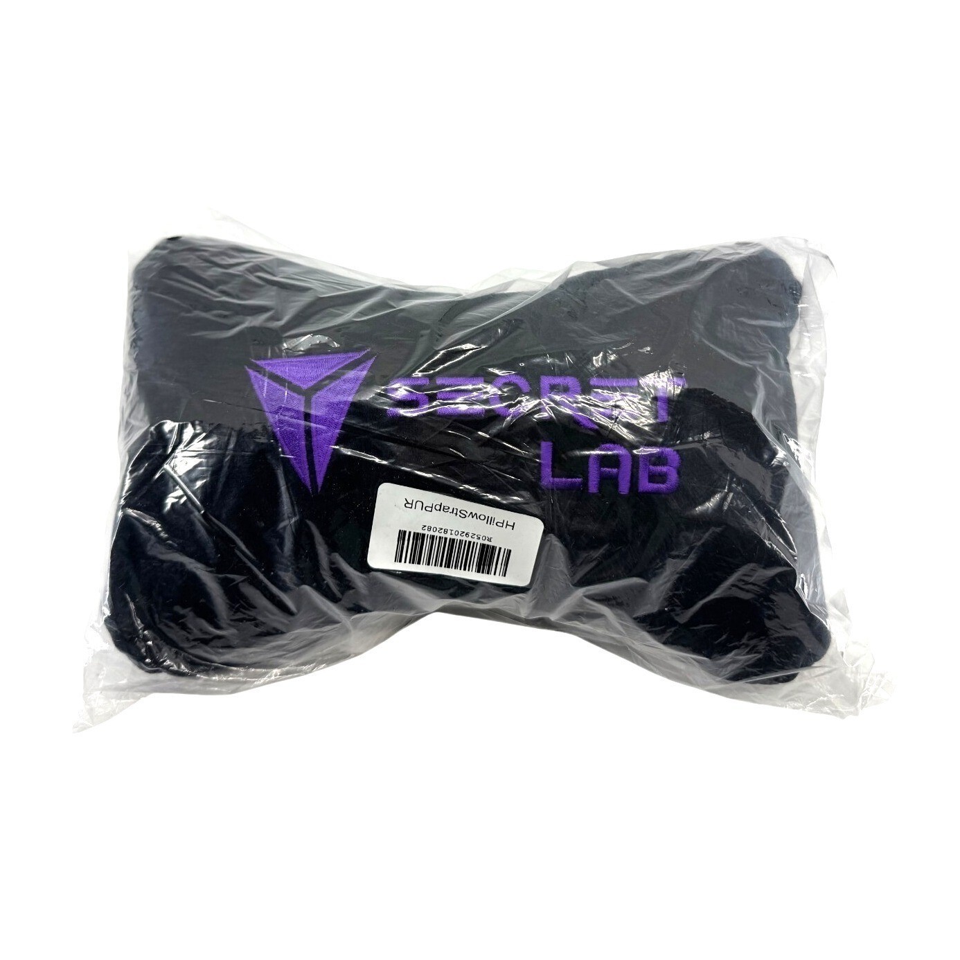 Secretlab Plush Head Pillow Gaming Chair Headrest Black with Purple Logo NEW