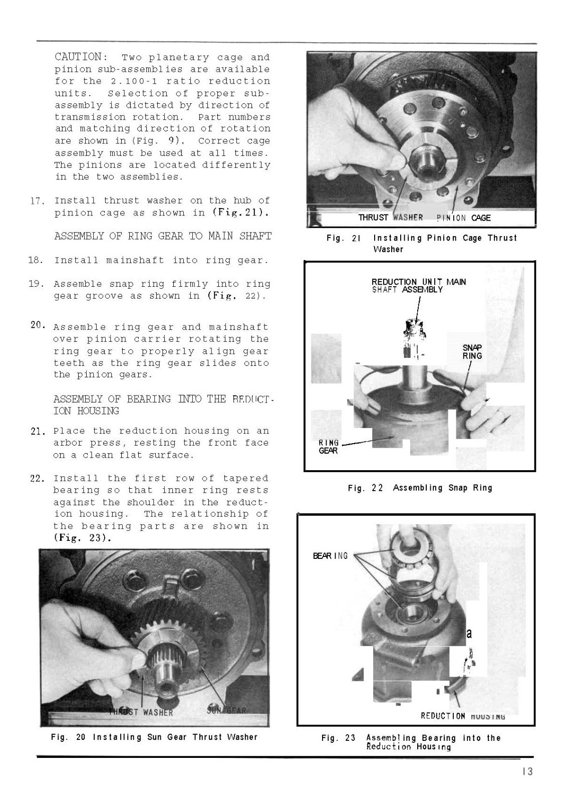 2.100-1 Hydraulic Transmission Service Manual Borgwarner Velvet Drive 2.100-1