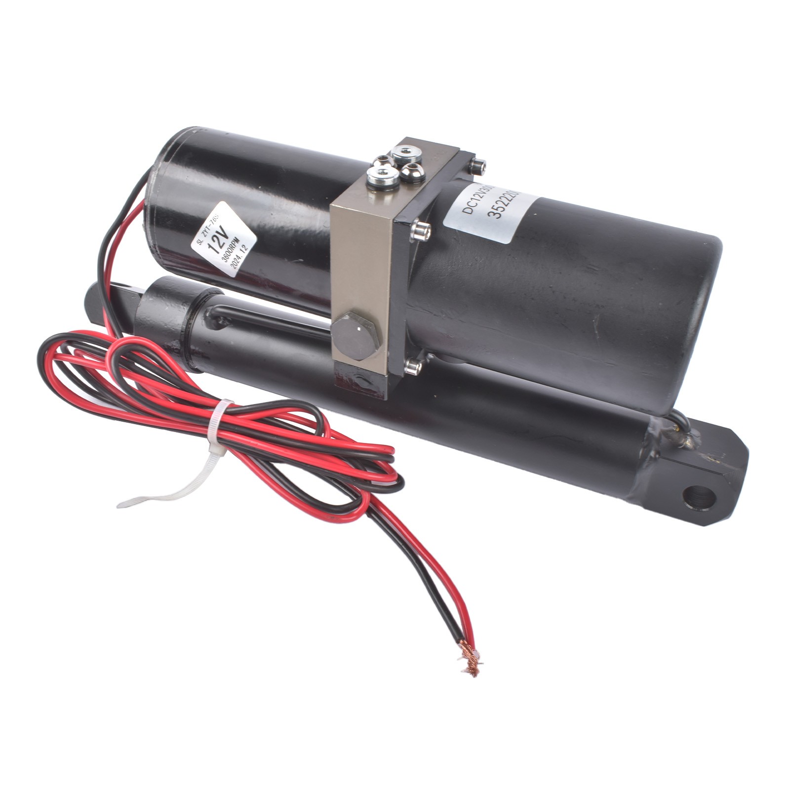 Heavy Duty 8000N/1700lbs 12V Hydraulic Linear Actuator Stroke Length 200mm 8»