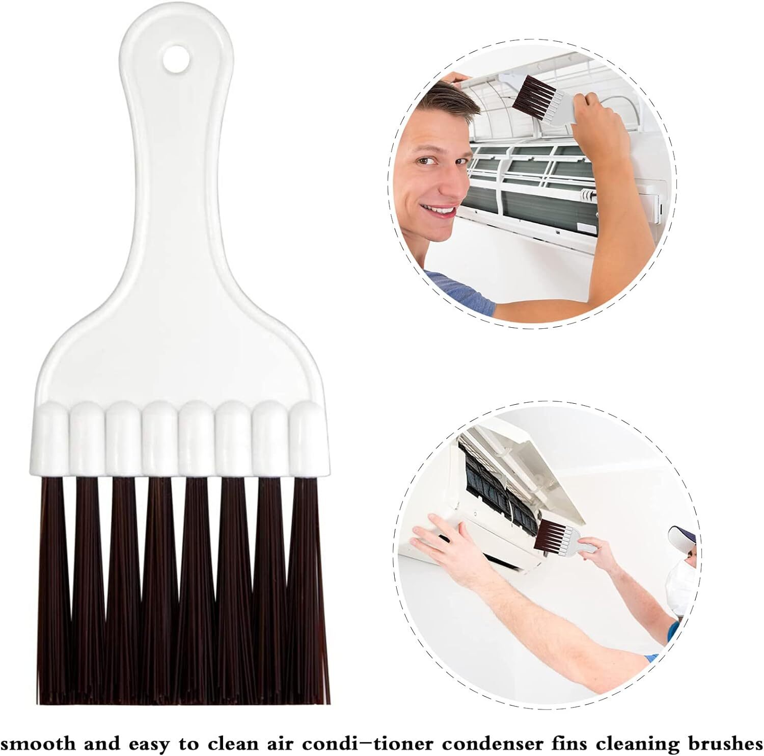 7X Air Conditioner Fin Cleaner Set Comb Condenser Straightener Repair Clean Tool