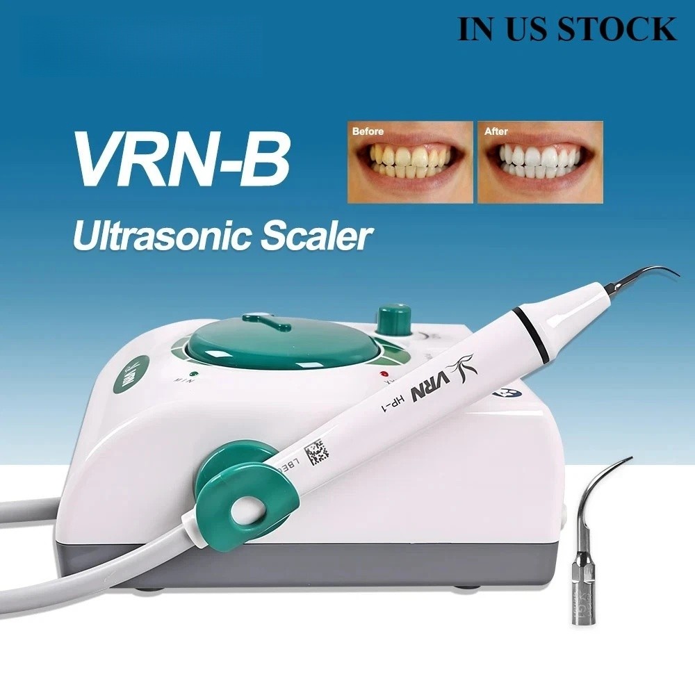 Portable Dental Ultrasonic Piezo Scaler Fit for EMS&HP-1 Handpiece+5*Tips VRN