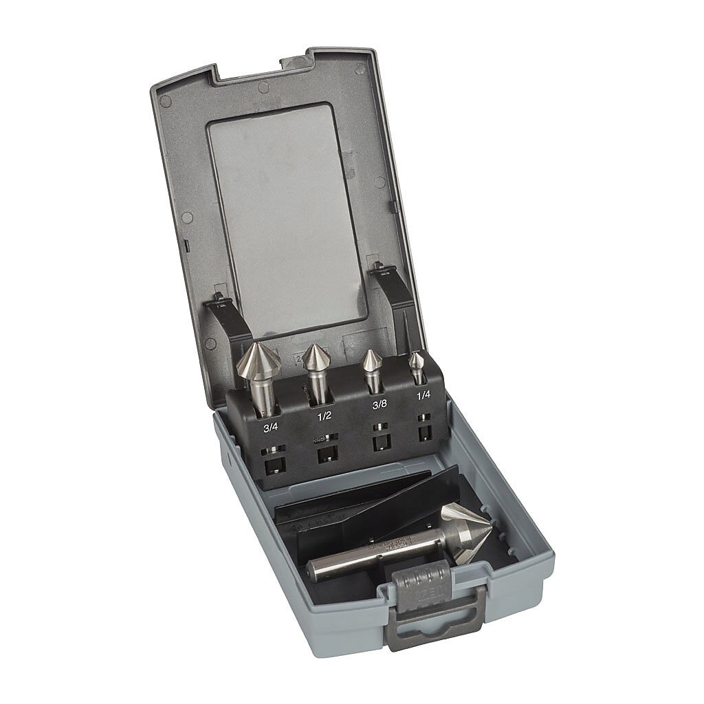 RUKO Countersink Set Type C 82° HSS Inch Dimensions – 5 pcs. 102193 RO Germany