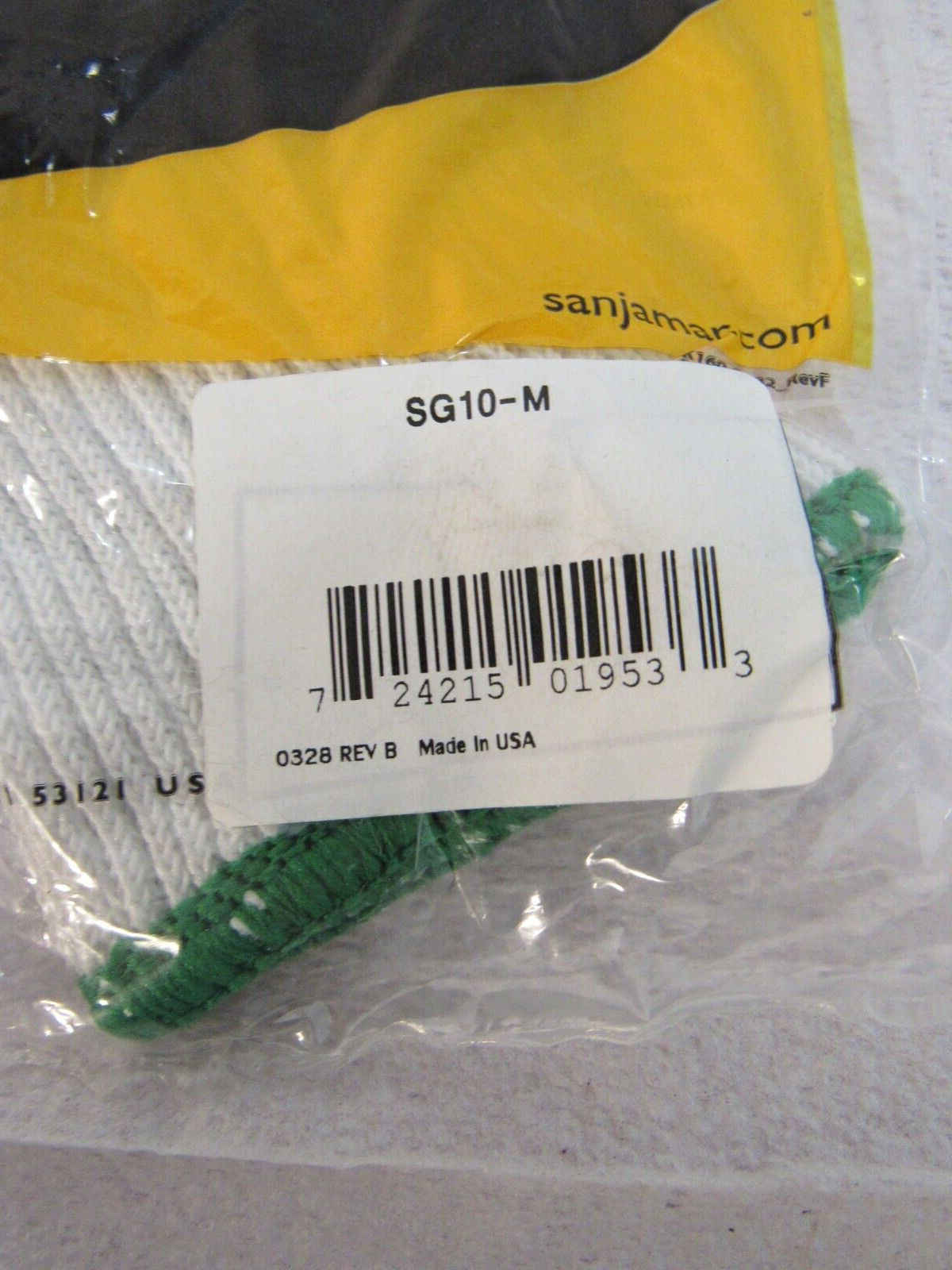 San Jamar Cut-Resistant Glove W/ Spectra A7 Ansi Cut Level Antimicrobial SG10-M