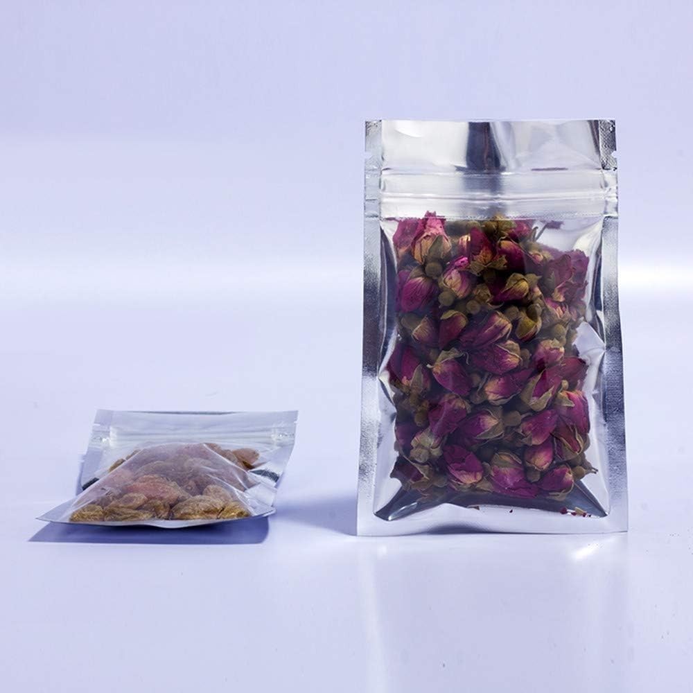 100 Pieces 7.9×11.8 inch (Inside Size 7.1×10.2 inch) Clear Front Resealable Heat
