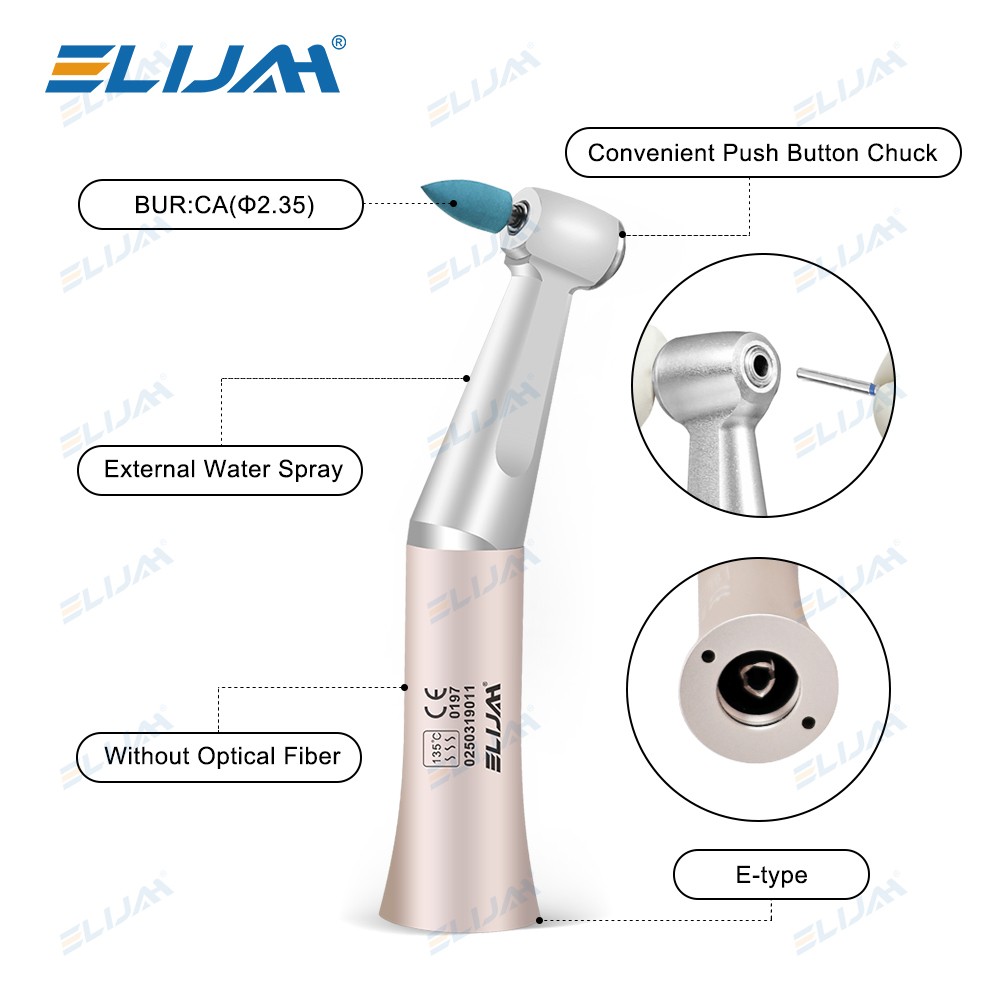 Dental 1:1 Low Speed Contra Angle Handpiece Implant For ø2.35mm Bur E-Type FX205