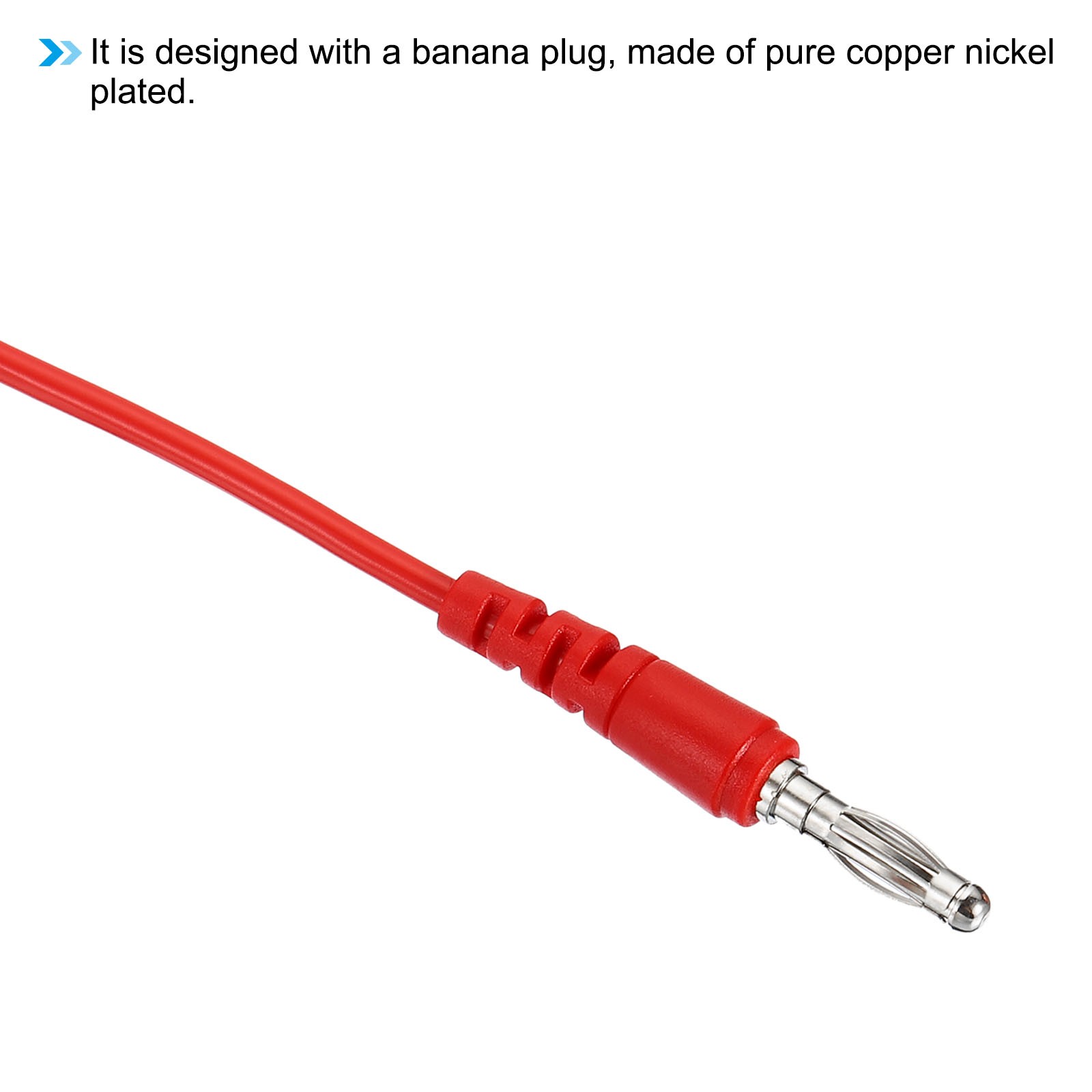 4mm Banana Plug to Banana Plug Test Leads, 5 Pcs Copper Cable Wire, Multicolor