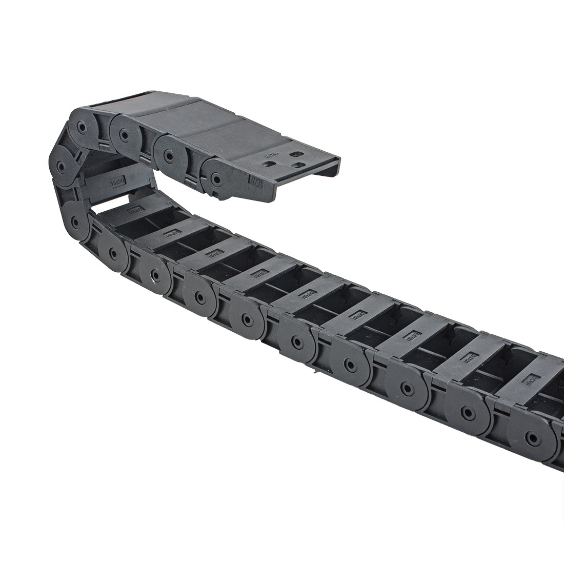 R38 18 x 50mm Cable Drag Chain Plastic Semi Closed Cable Wire for 3D Printer