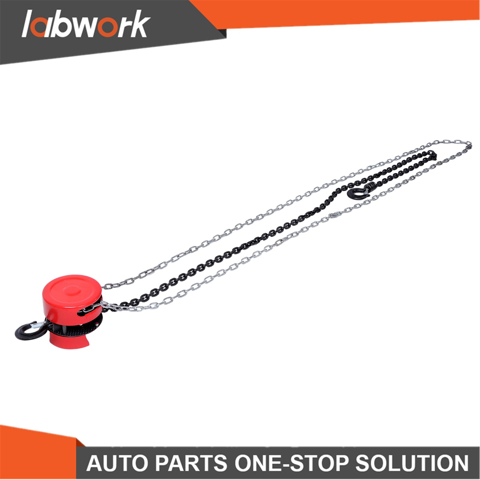 Labwork 2200lbs/1 Ton 8FT/2.4m Lift Manual Hoist G80 Chain w/ 2 Heavy Duty Hooks